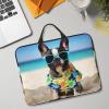 14in Laptop Sleeve Bag, Lightweight Waterproof Laptop Bag Shockproof Soft Carrying Case French Bulldog Summer Tablet Travel Cover with Handle for 13-14 Inch Notebook view 1