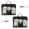 14in Laptop Sleeve Bag, Lightweight Waterproof Laptop Bag Shockproof Soft Carrying Case Ferrets Tablet Travel Cover with Handle for 13-14 Inch Notebook view 3