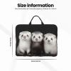 14in Laptop Sleeve Bag, Lightweight Waterproof Laptop Bag Shockproof Soft Carrying Case Ferrets Tablet Travel Cover with Handle for 13-14 Inch Notebook view 4