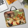 14in Laptop Sleeve Bag, Lightweight Waterproof Laptop Bag Shockproof Soft Carrying Case Roast Chicken Hen Farm Tablet Travel Cover with Handle for 13-14 Inch Notebook view 1