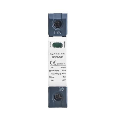 20~40KA AC SPD 1P 2P 3P 4P House Surge Protector Protection Protective Low-Voltage Arrester Device 275~440V(AC275V,3P with NPE)