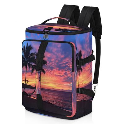 Adornori Palm Trees Travel Backpack for Women Men, Extra Large Carry On Backpack Summer Tropical Luggage Weekender Flight Approved Casual Daypack