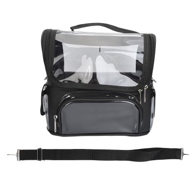 REXVTNS Barber Tool Bag, Large Capacity Stylist Storage for Scissors, Combs, Hair Tools, Multifunctional & Portable, Sturdy PVC + Cloth Material, Salon & Home Use