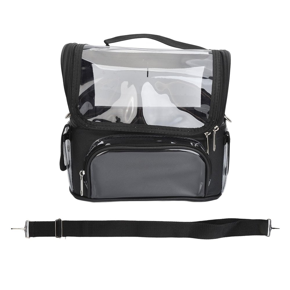 REXVTNS Barber Tool Bag, Large Capacity Stylist Storage for Scissors, Combs, Hair Tools, Multifunctional & Portable, Sturdy PVC + Cloth Material, Salon & Home Use