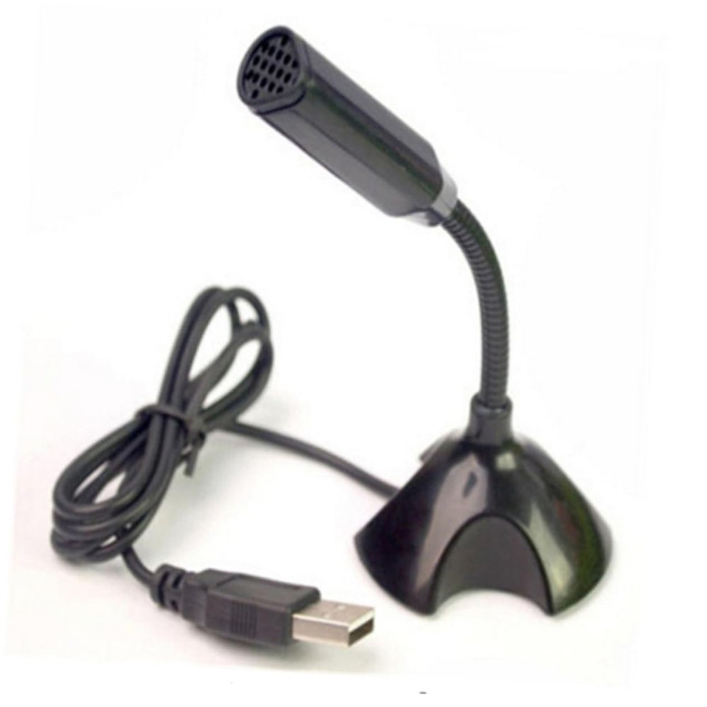 ARTIBETTER USB Computer Microphone for Desktop and Laptop Omnidirectional Condenser Mic for Online Meetings Voice Chat and Gaming Black