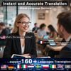 Ai Smart Glasses with Chat GPT, Bluetooth Glasses for Men Women with 160+ Language & Accents, Translation Glasses Color-Change Lens, Smart Eyewear for Gaming Meeting Travel Trade Business, (Black) view 2