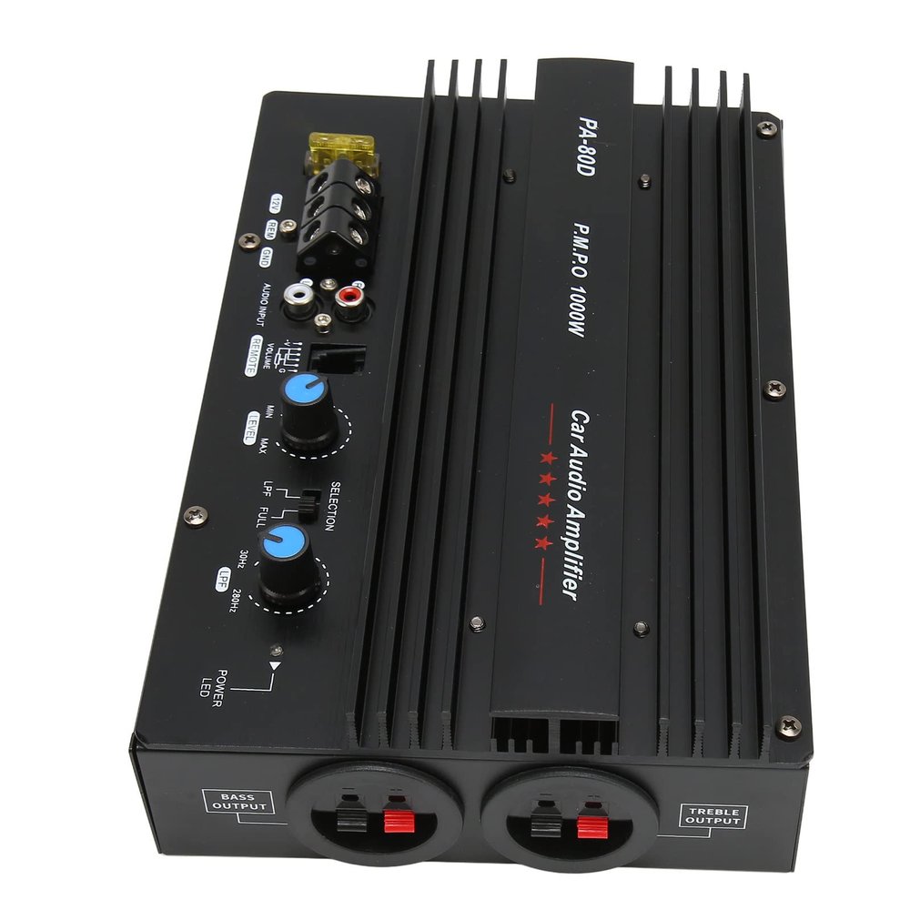 High Power 1000W Subwoofer Plate Amplifier with Fine Craftsmanship for Superior Sound Quality. Suitable for Car Entertainment