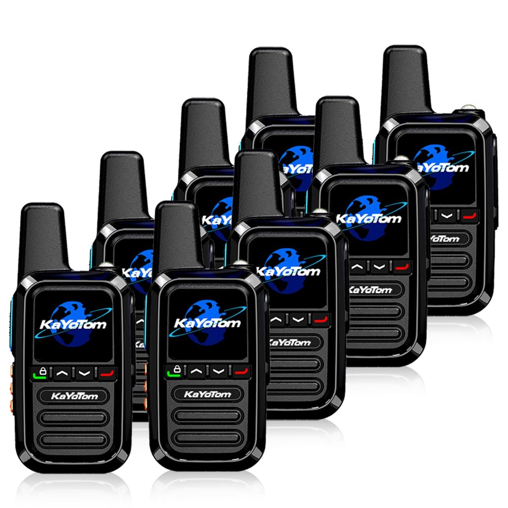 8 Pack Global Walkie Talkie-Unlimited Distance Walkie Talkie-Long Distance walkie Talkie with Clear Audio for Truck Drivers to Communicate remotely During Logistics Operations(SIM Card Included)