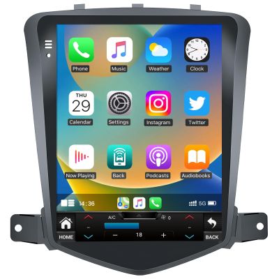 4GRAM 64GROM Car Radio for Chevrolet Chevy Cruze 2009-2015:Wireless CarPlay Android Auto IPS Touch Screen Android 13 GPS 5G WiFi Bluetooth 5.4 32EQ FM SWC