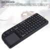 2.4GHz Wireless Touchpad Keyboard - Rechargeable Backlit Compact Touch Keyboard with Integrated Trackpad, for PC, for PS, for Android, for Linux view 3