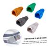 Uonlytech 100 Pcs Network Cable Connector Boots 8P8C Plastic Caps for Cable Protection Waterproof Plug Covers view 3