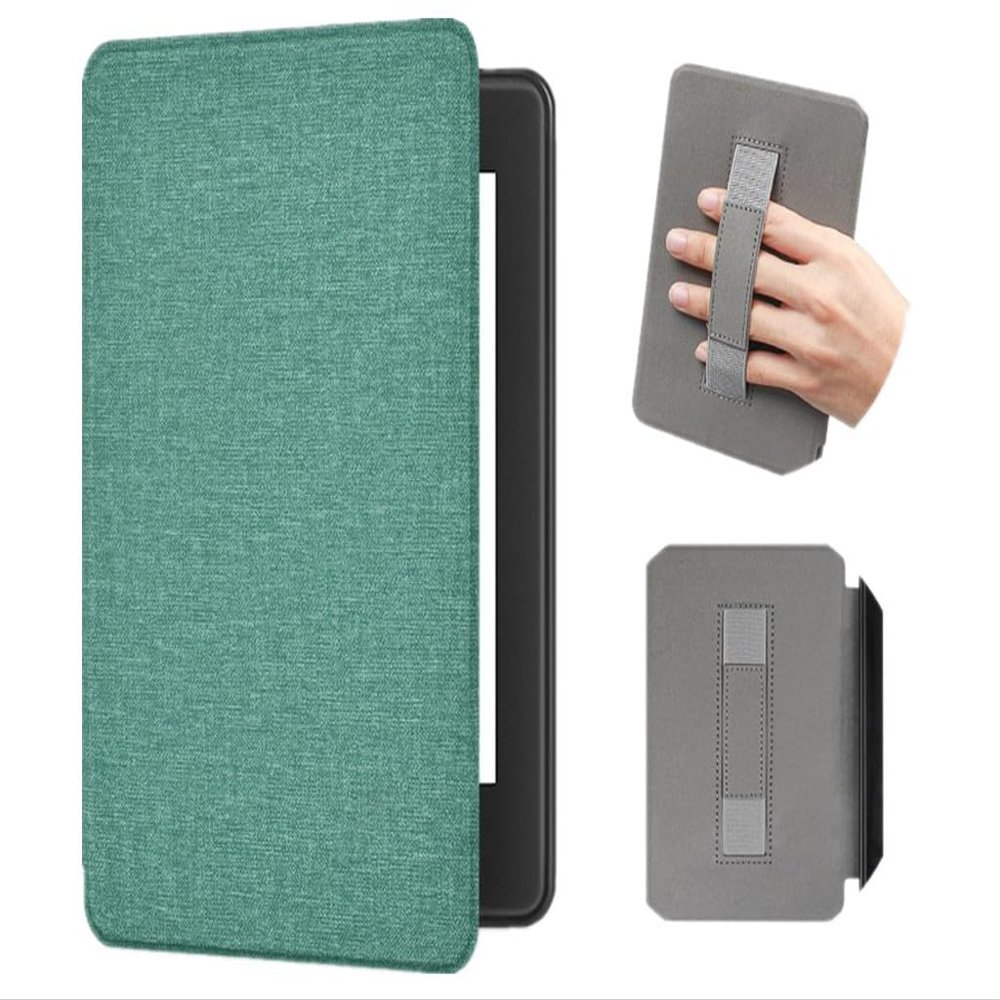 Akacy Fabric Pattern with Handle case for 7.0-inch Kindle 2024 (12th gen) - Ultra Thin Soft TPU case, Lightweight and Durable (8)