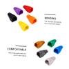 Yardenfun 100 Pcs Network Cable Connectors Boots Caps Waterproof 0.6-0.65mm for Computer and Network Applications view 3