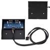 USB2.0 3.5 Inch 2 Port Tinned Copper Wire Floppy Drive Front Panel - DurableReliable for Desktop Host - Black view 1