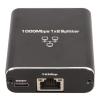 Aluminum Alloy Ethernet Splitter RJ45 Network Port Switch for 2 Computers, 1000Mbps Speed Sharing view 2