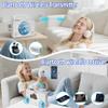 Portable CD Player with Bluetooth Built-in Dual Speakers, Desktop Wall Mounted Handheld CD Players for Home with Remote Control Support AUX/USB, FM Radio, Timer, Headphone Jack for Kids view 3