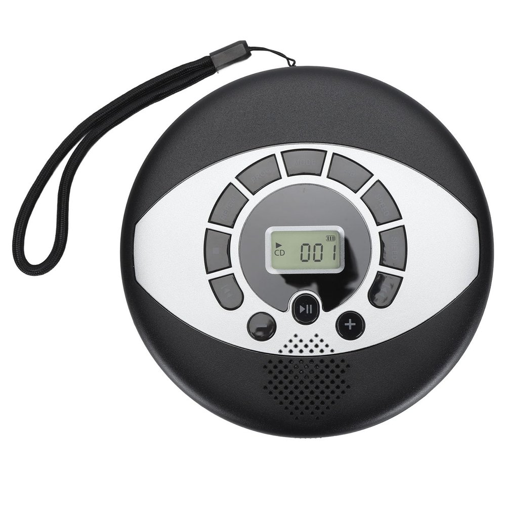 Portable CD Player with Speaker Support Headphone Insertion USB Rechargeable AntiskipABSDisc Material