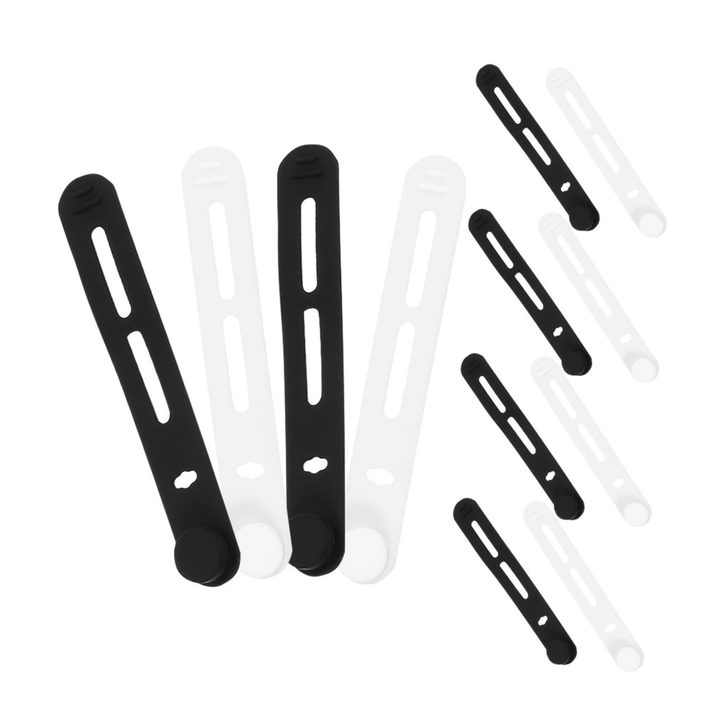 Vaguelly 40Pcs Silicone Cord Wraps for Cable Management Durable and Reusable Cable Straps for Organizing Travel Cords and Desk Wires Strong and Flexible