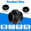 4 Pack G1/4" 5mm Male to Male Connector, Elbow Water Cooling Fittings, G1/4 Males to Males Extender Fitting, G 1/4 Water Cooling with Sealed O-Ring for Computer Accessories view 3