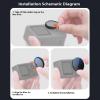 Action Camera Filter, Multi Coated Optical Glass Light Pollution Reduction Filter for Action 4 5 Pro view 3