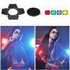 Adjustable Barn Door and Honeycomb Set with 4 Color for Photography Lighting 7inches Standard Reflector view 2