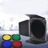 Adjustable Barn Door and Honeycomb Set with 4 Color for Photography Lighting 7inches Standard Reflector view 3