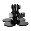 FEICHAO Helmet Flexible Adhesive Mount 4-Leaf Multi-Paste Bracket for Sports Camera Photography Accessories (3-Card Slot) view 1