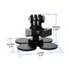 FEICHAO Helmet Flexible Adhesive Mount 4-Leaf Multi-Paste Bracket for Sports Camera Photography Accessories (3-Card Slot) view 2