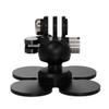 FEICHAO Helmet Flexible Adhesive Mount 4-Leaf Multi-Paste Bracket for Sports Camera Photography Accessories (3-Card Slot) view 4