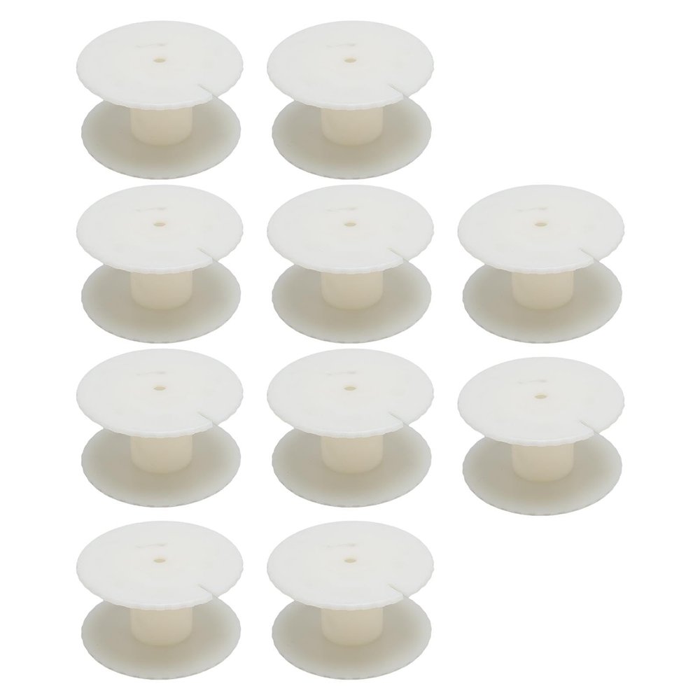 10pcs 60mm Speaker Inductor Coil Frame, Plastic Round Bobbin Wire Empty Spool Reusable ABS Crossover for Speaker Wire Coil Winding