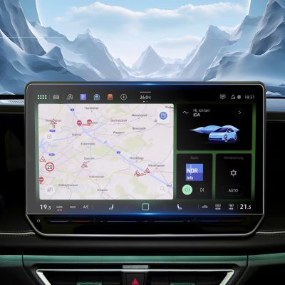 Compatible with 2025 Volkswagen Tiguan Screen Protector 15 for 2025 2026 VW Tiguan SEL R-Line Radio Infotainment Screen Cover Screen Saver for 2025 Tiguan Accessories Nano Protective Film 2 Pack