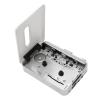 Cassette Player with Earphone USB Cassettes Tape to MP3 Converter Portable Pocket Tape Player - Plug and Play Stereo Output Auto Reverse Function - Ideal for Music Enthusiasts Black and White view 4