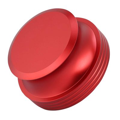 Turntable Stabilizer, Aluminum Disc Vibration Eliminator Record Weight Clamp, Hi Fi Audio Upgrade for Players Red Black Color for Record Enthusiasts Home Audio Setup