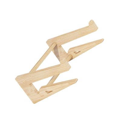 Angoily 1pc Heightened Shelf Riser Holder Mount Bracket Vertical Holder Notebook Stand Khaki Wooden