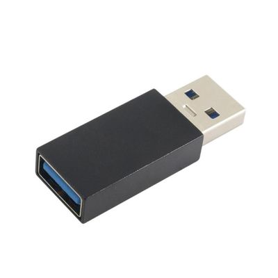 2pcs USB Male to Female Adapter with Shell Durable Extension Cable Connector for Data Protection and High End Appearance Black