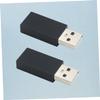 2pcs USB Male to Female Adapter with Shell Durable Extension Cable Connector for Data Protection and High End Appearance Black view 4