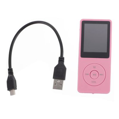 LALAFINA Lossless Player with Memory Multifunctional Music Video Playback for Students and Sports Enthusiasts Compact and Stylish Pink