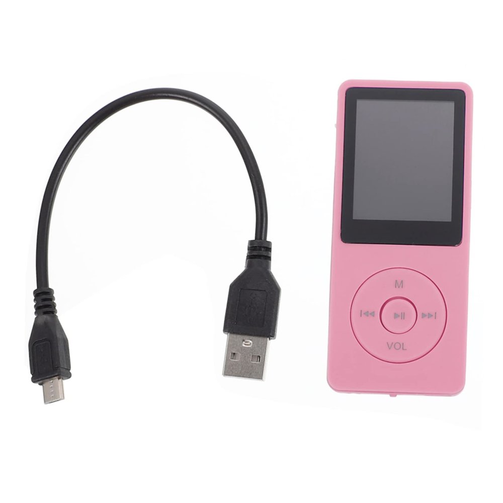 LALAFINA Lossless Player with Memory Multifunctional Music Video Playback for Students and Sports Enthusiasts Compact and Stylish Pink