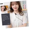 Angoily 1.5m Professional Clip Mic for Vlogging Streaming Interview Black Lapel Microphone view 3