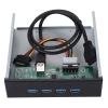 4 Port HUB CD Driver Front Panel with USB3.0 Interface for Fast Data Transfer, Ideal for Connecting Multiple USB Devices Simultaneously view 1