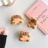 Earphone Case for AirPods Pro/Pro 2, Cute Taking Tortoise Backpack Calm Capybara Cover Soft TPU Silicone Case, Lovely Brown Capybara Protective Skin Protector view 4