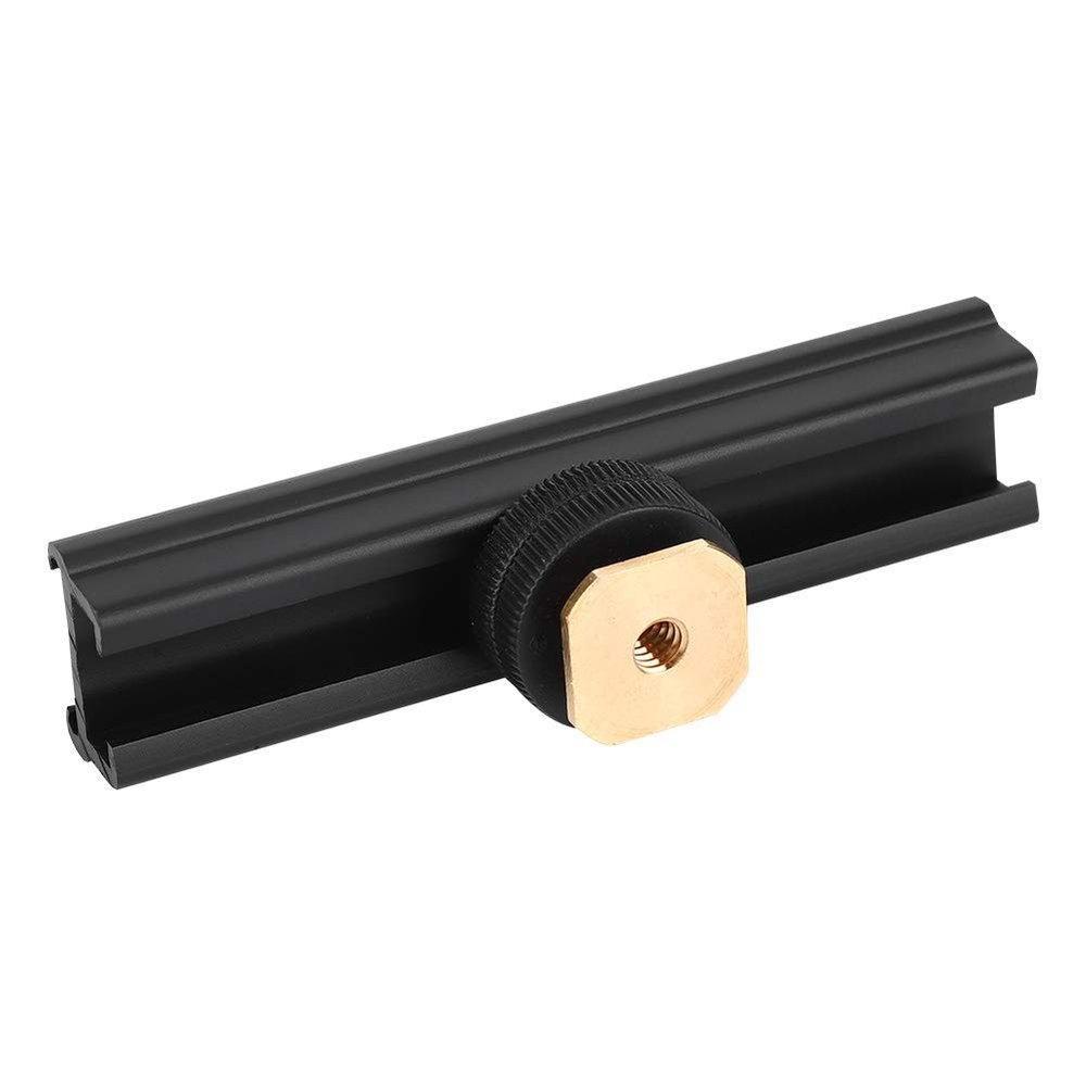 Easy Hood ESE-10 10cm Cold Shoe Mount Extension Bar Bracket Holder with 1/4 Inch Screw Hole for Camera