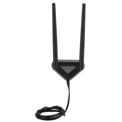 Antenna Extension Wire Base RPSMA Male to Female 1M for Enhanced Router and Stability with Magnetic Mount and Adjustable Angle