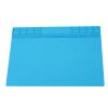 350MM*250MM Heat Maintenance Platform Mat for PhoneComputer Repair with Storage Grid, Anti-High Temperature Silicone Pad for Repair Techs (Light Blue) view 4