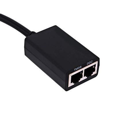 Keenso 1080P Over RJ45 CAT5e CAT6 LAN Ethernet Extender Repeater with Pigtail Cables for HighDefinition Video Signal Network Extender Cables for Office Use
