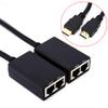 Keenso 1080P Over RJ45 CAT5e CAT6 LAN Ethernet Extender Repeater with Pigtail Cables for HighDefinition Video Signal Network Extender Cables for Office Use view 2