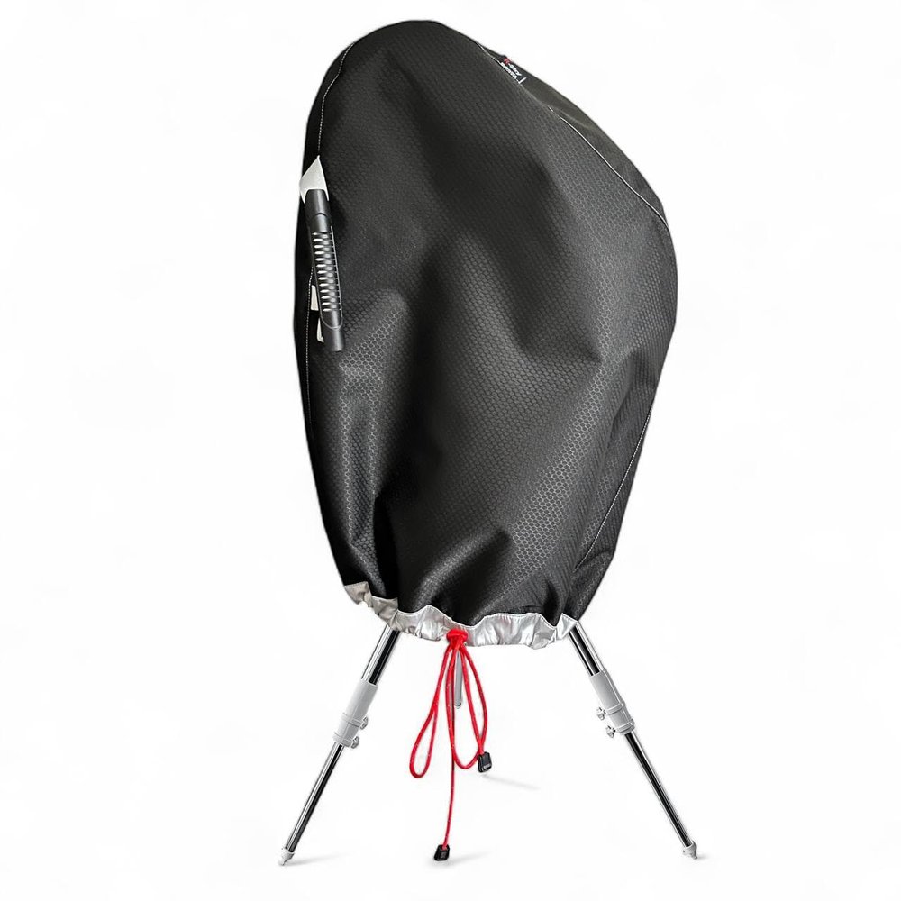 R-Sky Standard Plus Telescope Cover, UV-Resistant Ripstop, Black/Silver, for EQ/GEM Mounts (Black, M (Medium))