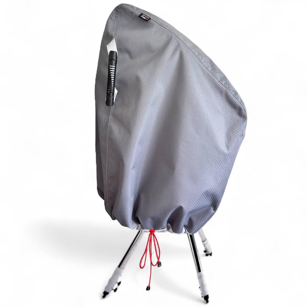 R-Sky Standard Plus Telescope Cover, UV-Resistant Ripstop, Black/Silver, for EQ/GEM Mounts (Silver, XS (Extra Small))