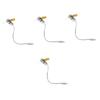 Angoily 4pcs USB LED Clock Fan with Temperature Display Portable Mini USB Gooseneck Fan for Travel Office and Home Cooling Lightweight and Durable Design view 1