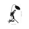 BESPORTBLE Portable USB Gaming Microphone with RGB Lighting Noise Reduction Condenser Mic for Streaming Desktop and Computer Use Plug Play for Recording and Podcasting view 2